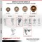 Service Caster 6 Inch High Temp Phenolic Swivel 3/8 Inch Stem Caster Set with Total Lock Brake SCC-TSTTL20S615-PHSHT-381615-4 - alternate 4